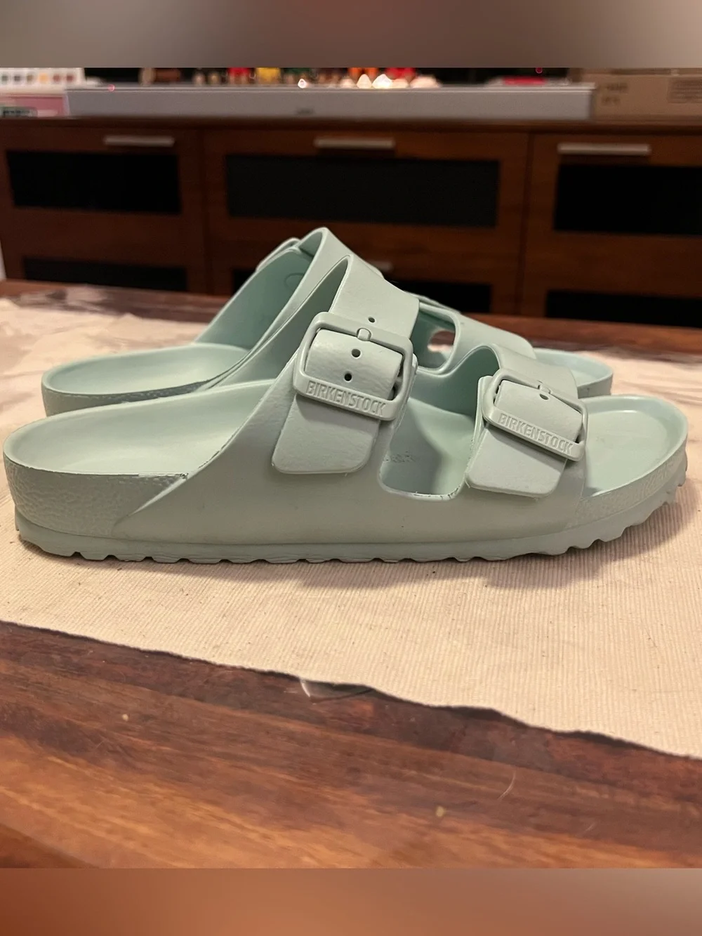 Birkenstock Arizona EVA Sandals Mint Green Sz 39 L 8 M 6 - Picture 6 of 9